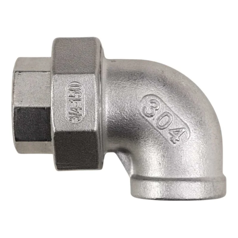 Американка угловая NEWKEY вр/вр нержавеющая сталь AISI304 DN20 (3/4), (CF8), PTFE, PN16 NK-ADY20/4
