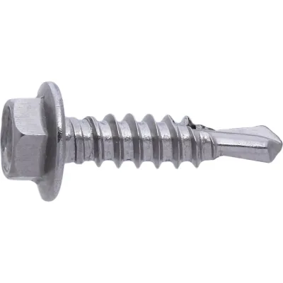 Саморез RMG шестигранный, сверло, DIN 7504К нерж. сталь (А2) 3,9х16 (2000 шт) СПСВ-7504Р-039-0016-02000