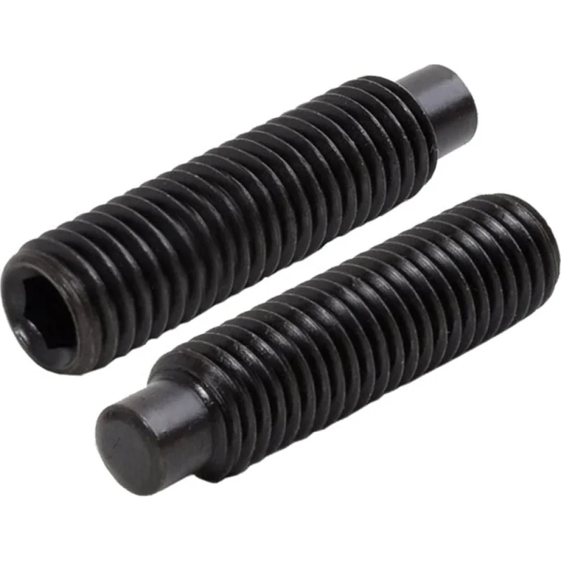 Винт установочный ЦКИ DIN 915, М6х25 45H, оксид, HEX3, 10 шт. 12530