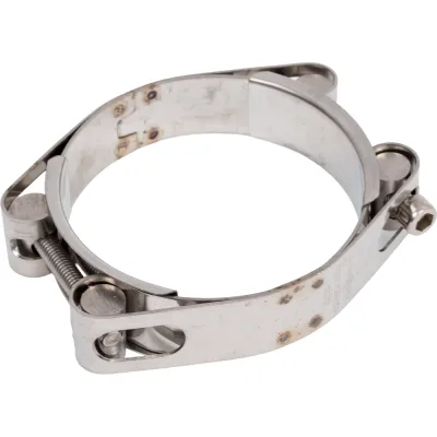Двухболтовый силовой хомут TITAN LOCK 65-75 мм, нерж. сталь TL65-75DRCSS
