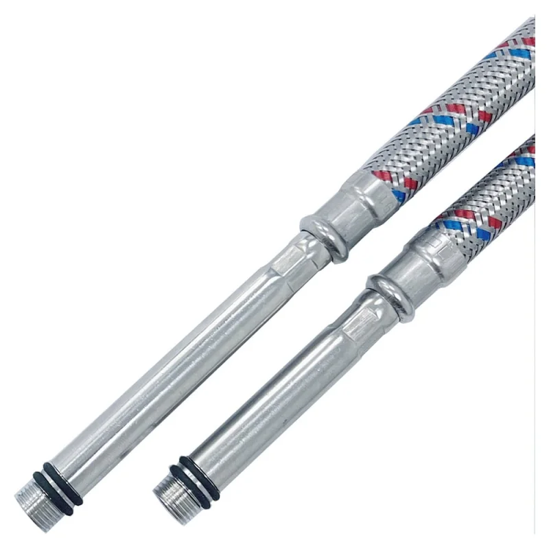 Подводка для смесителя СТМ удлиненный штуцер сталь 1/2xM10x60 см (пара) CWFHL060