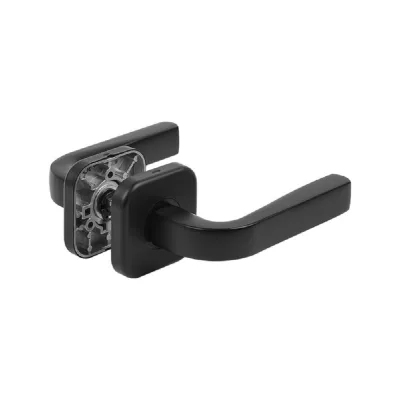 Дверные ручки алюминиевые, черный Vantage V24BL AL