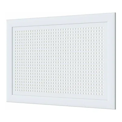 Декоративный экран для радиаторов и батарей Cosca Decor Модерн 600x900 мм, белый, квадро 10-20, с рамкой СПБ004385