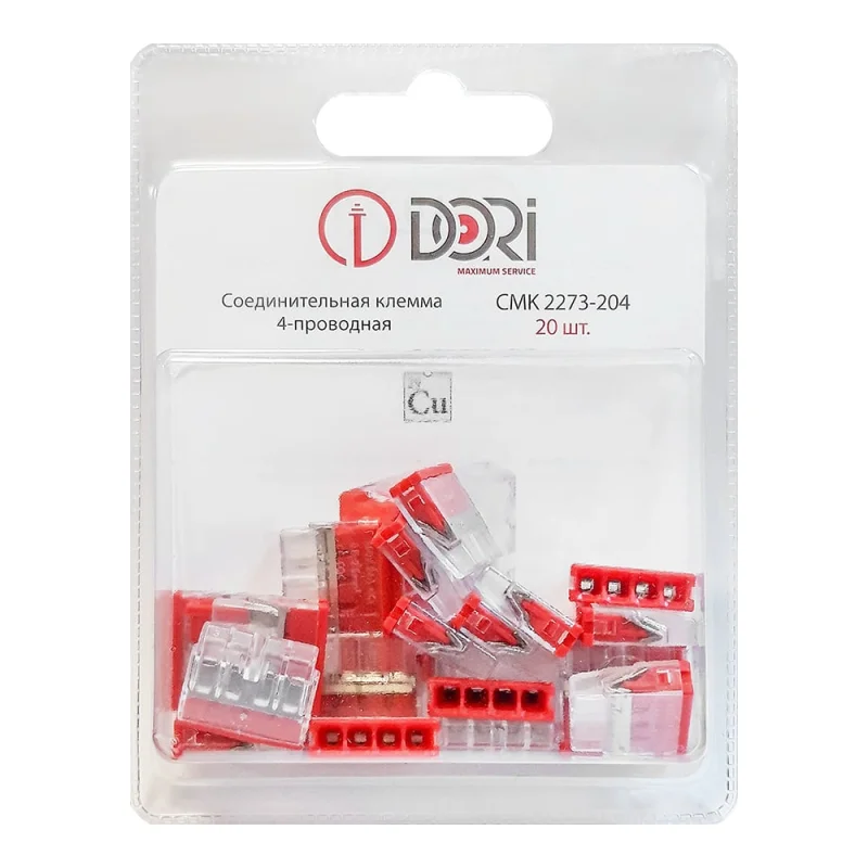 Соединительная 4-проводная клемма DORI CMK 2273-204 (20 шт.) 47087