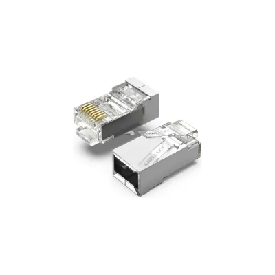 Коннектор RJ45 (8p8c) VENTION, FTP, cat. 5e, под витую пару, экранированный (10шт.) IDAR0-10