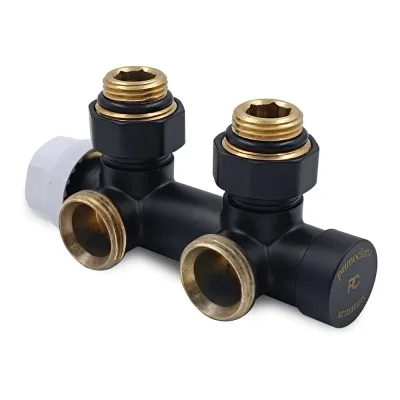 Узел нижнего подключения термостатический угловой Primoclima Armature Thermolink 1/2x3/4, ч PCS3412MB