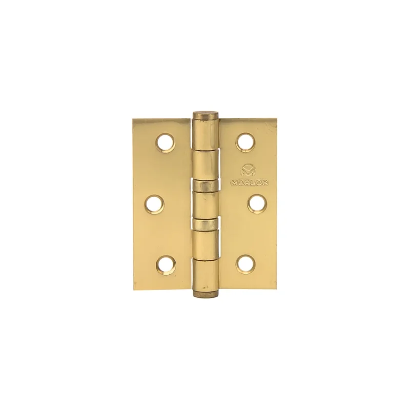 Петля дверная Marlok 75x62x2,5 SB, золото матовое, 2 шт 005704