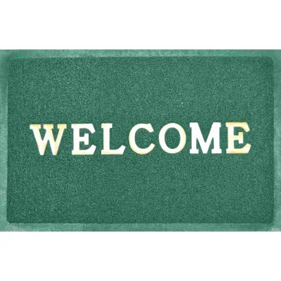 Придверный пористый коврик ComeForte Welcome 40х60 см зеленый WM-04