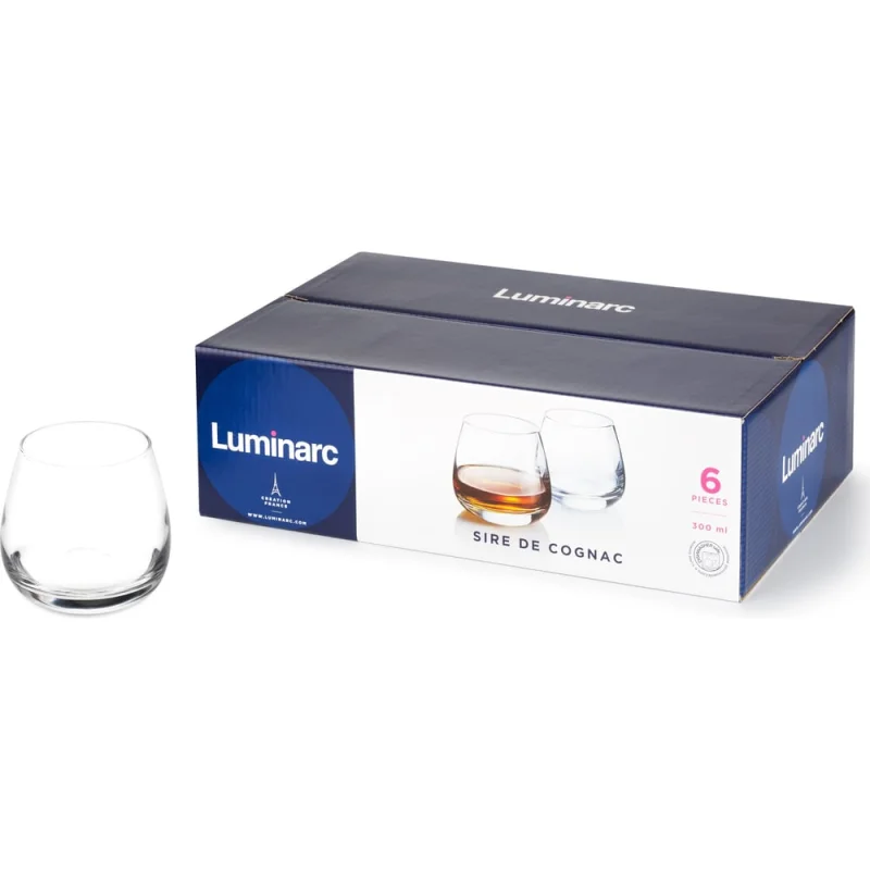 Набор стаканов LUMINARC СИР ДЕ КОНЬЯК 6 шт., 300 мл, низкие P6486