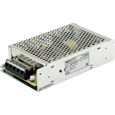 Блок питания INNOCONT -10 +50С, IP20, вход: 220VAC, 0.52А, выход: 50W, 24VDC, 2.1A, типы защиты: КЗ, перегрузка, перенапряжение SB-P-50-24