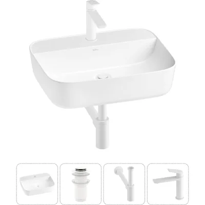 Набор Wellsee 4 в 1 Preen накладная раковина 50x40 см 20214326R