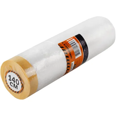 Пленка защитная с клеящей лентой 1.4x15 м ШАБАШКА 228544