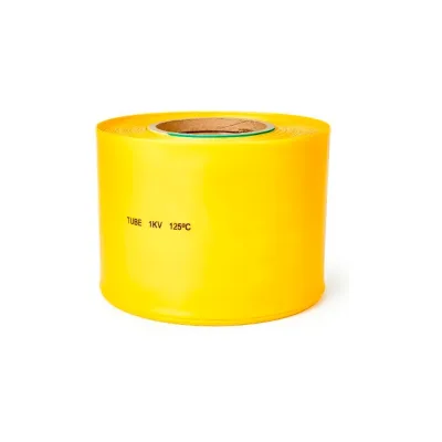 Термоусаживаемая трубка HLT ТТУ 120/60 желтая(25 м/ролл) 084-05-171