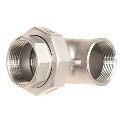 Американка угловая NEWKEY вр/вр нержавеющая сталь AISI304 DN40 (1_1/2), (CF8), PTFE, PN16 NK-ADY40/4