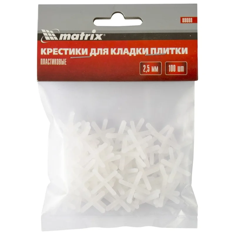 Крестики (100 шт; 2.5 мм) для кладки плитки MATRIX 88088