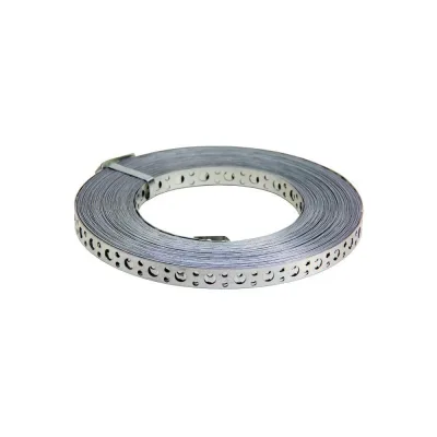 Лента STALMAX LP-V 12х0,7 (25м) монтажная перфорированная прямая (арт. 10829) оц. сталь (уп. 5 шт) 10829-023