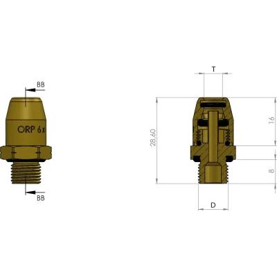 Фитинг прямой M16x1.5-6x1 мм ORPASAN ORP 4126