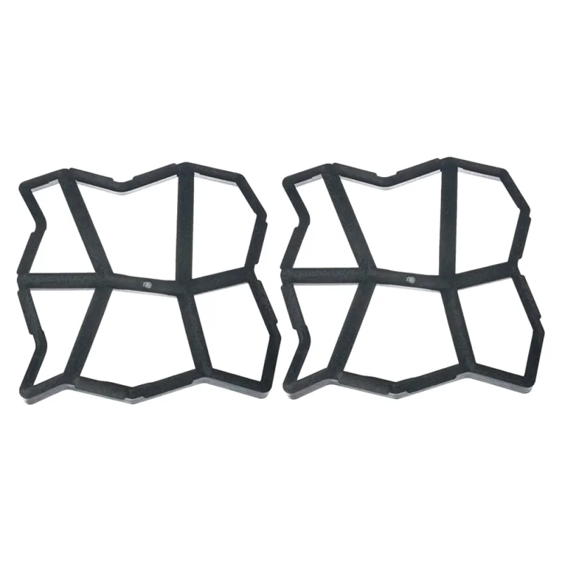 Садовая дорожка KIMRIK, 44x44 см, толщина 40 мм, черная, 2 шт KG000652