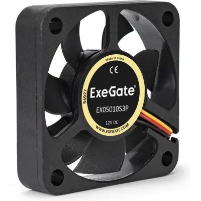 Вентилятор ExeGate EX05010S3P 50x50x10 мм подшипник скольжения 3pin 4500RPM 24dBA 180972