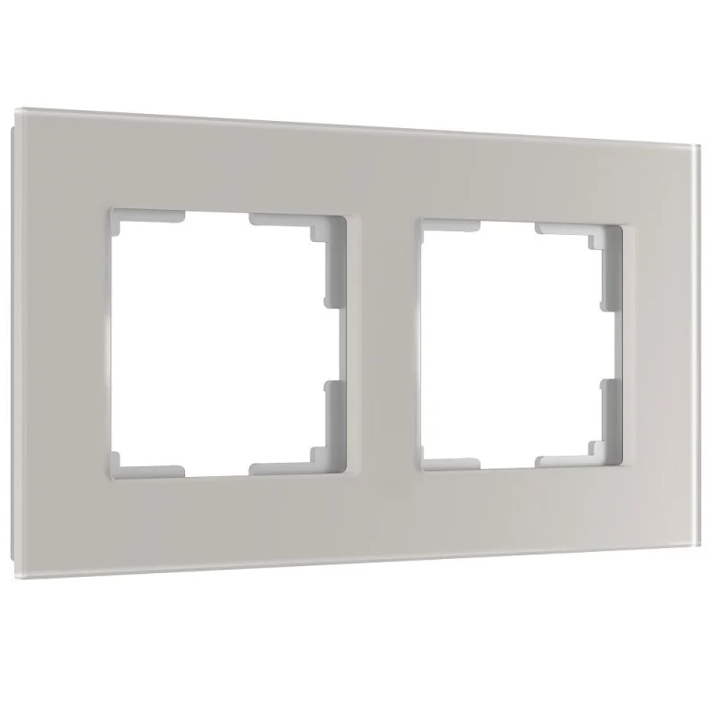 Рамка Werkel Senso двухместная дымчатая soft-touch (a067415)