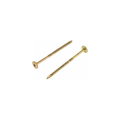 Конструкционный саморез по дереву HIMTEX желтый тарельчатая голова NORM Torx 30 6*70 (200 шт.) fix 06070Whc