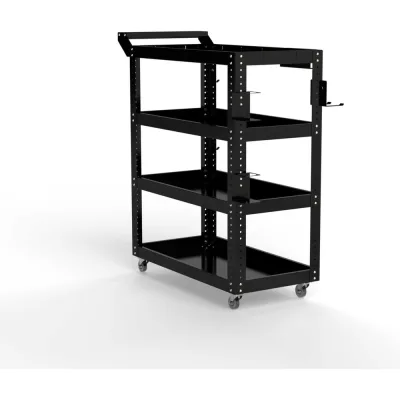 Тележка инструментальная ООО Металекс Тип 1 800x400x950 4 полки (черный) / 118108