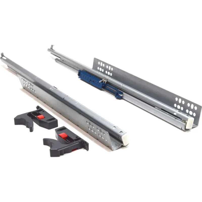 Направляющие JET VD 632FE Clip On скрытого монтажа полного выдвижения, Push Open, L450мм B632FE.450ZIKS99