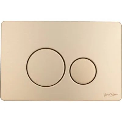 Клавиша смыва Iberica Blanca INOX-O 246x165 мм, золото матовый, нержавеющая сталь IB.B081.005.003