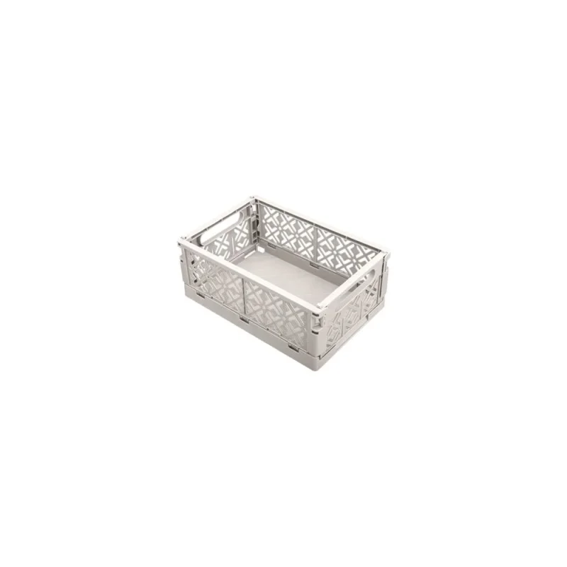 Складной ящик Econova Stocky М 249x167x103 мм, 3.4 л, светло-бежевый 434297434