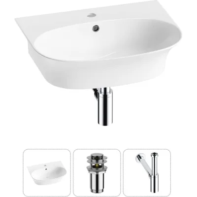 Комплект Wellsee 3 в 1 Lavinia Boho Bathroom Sink накладная/подвесная раковина 55x43 см 20216697R