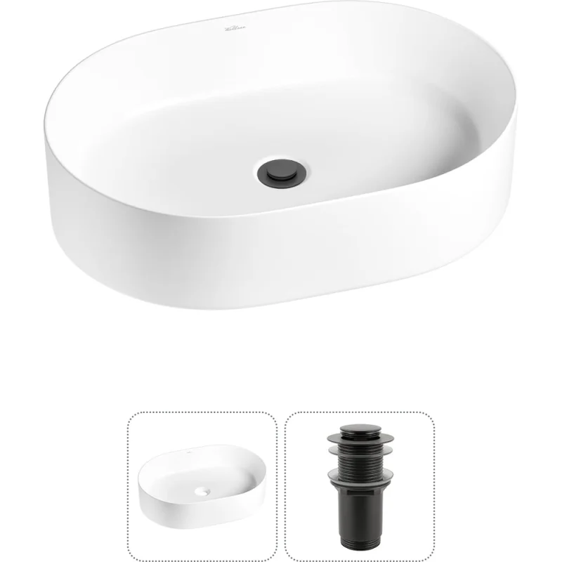 Набор Wellsee 2 в 1 Belle Spa накладная раковина 50x37 см 20212506R