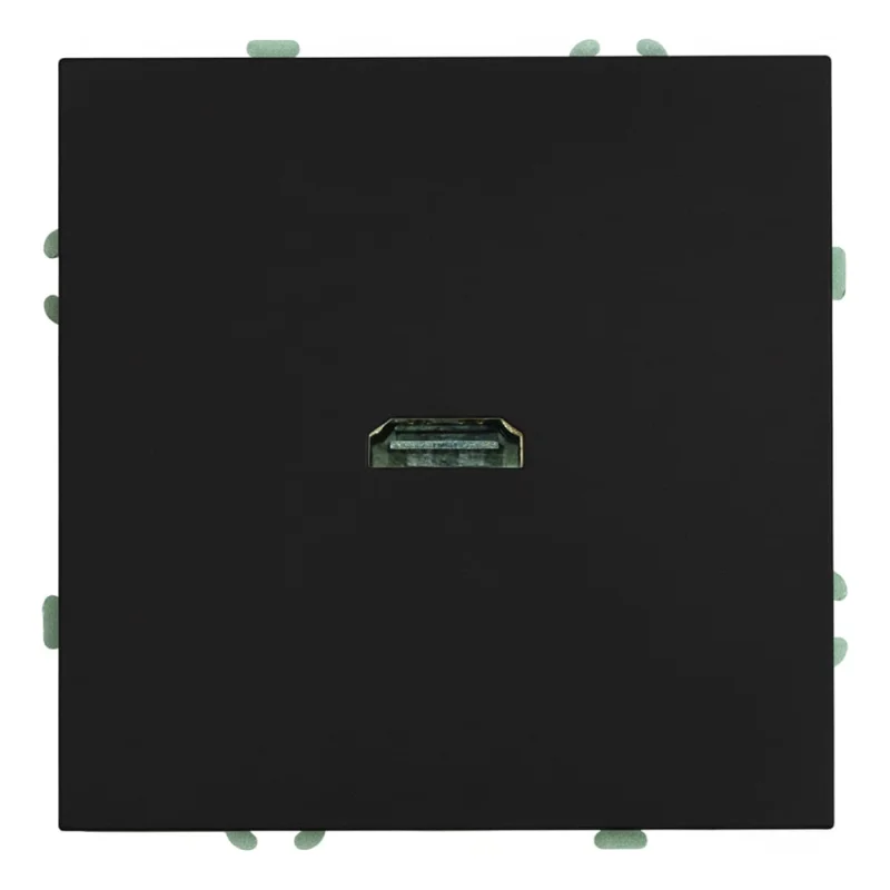 Розетка HDMI STEKKER 2.0 Type A (механизм),серия Эмили, RST00-5118-05, черный уголь, soft touch 50171
