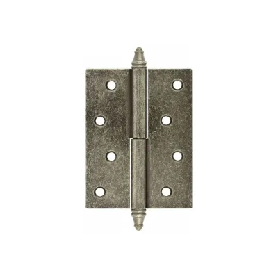 Петля НОРА-М 610-4" застар.серебро левая 5458