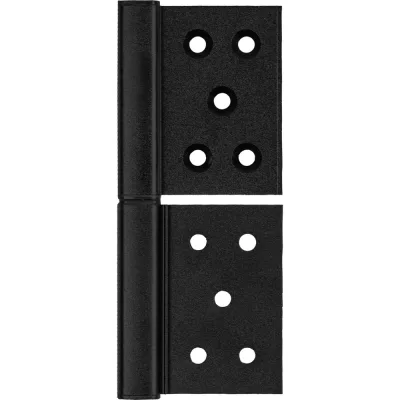 Петля универсальная флажковая Punto FL.5030 BL (127×90×3), черная 62971