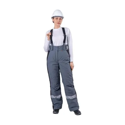 Брюки Iform ХАЙ-ТЕК SAFETY зимние, серый-черный, женские (120-124, 182-188) Брю 231/120/182