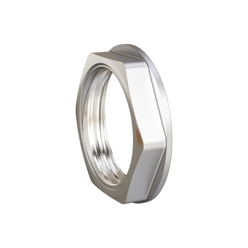 Контргайка LD PRIDE DN25 (1") латунь никель с биркой LD.67.518.25