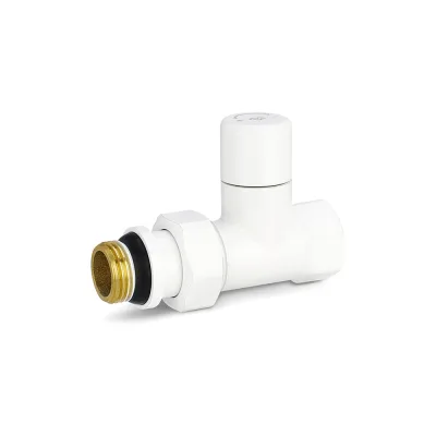 Ручной радиаторный клапан Varmega 1/2 прямой, белый, VMDV02-110404