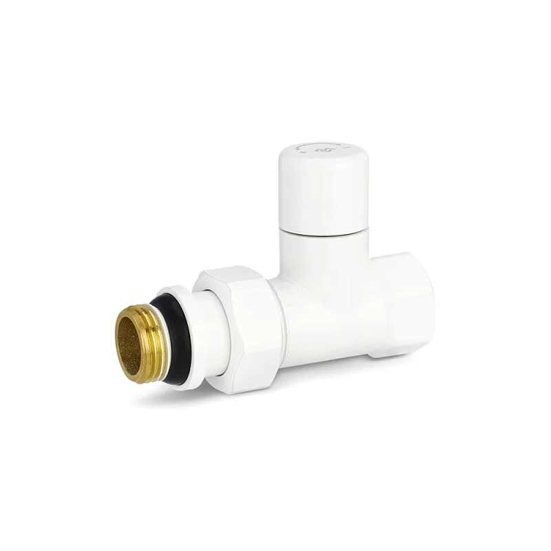 Ручной радиаторный клапан Varmega 1/2 прямой, белый, VMDV02-110404