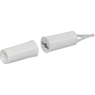 Магнитоконтактный датчик Smartec ST-DM015NO-WT НР, врезной для деревянных дверей smkd0401