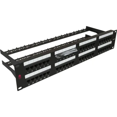 Патч-панель SYSMATRIX 19 Кат.5е, 48 портов, с организатором, PP 1902U.S485EU.M