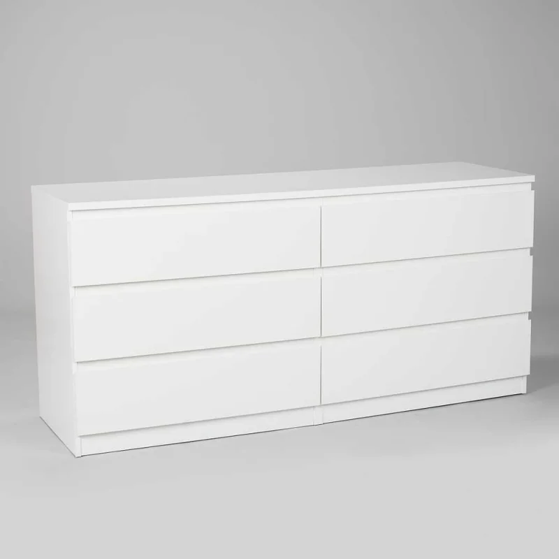 Комод Гуд ЛАКК МАЛЬТА 6 ящиков, 160x48x76 см, белый 2.05.02.060.1
