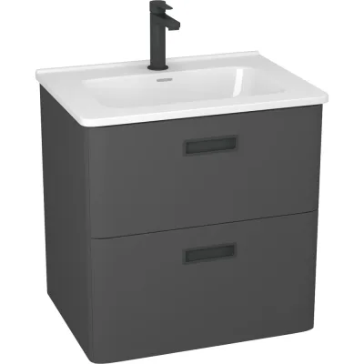 Тумба Таскани 60 с ум. Римини 60 цвет, графит матовый Veneciana 56081/6010