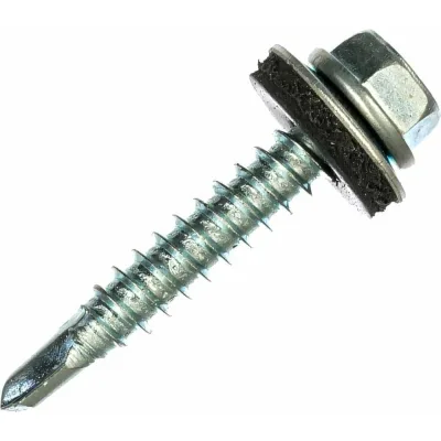 Саморез кровельный с шайбой BlackWeld ST 6,3x51, 100 шт. 144673