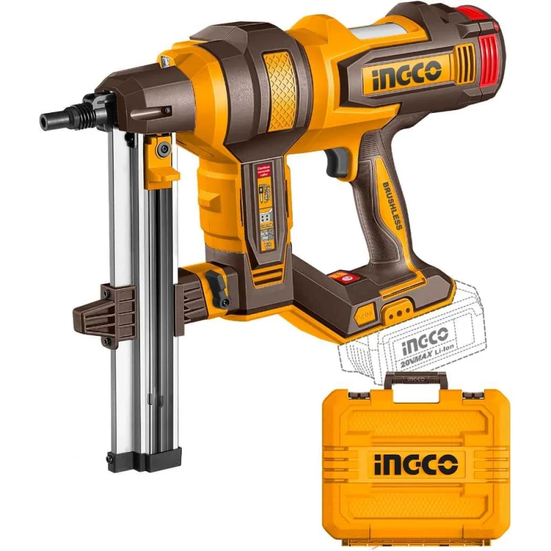 Аккумуляторный гвоздезабиватель INGCO 20В, б/щ (2) INDUSTRIAL (ПП 353),, шт CCNLI9005