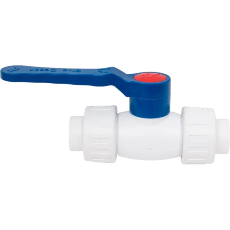 Кран шаровой Blue Ocean полипропиленовый (шар ABS) с 2 сгонами ХВС - 20 PPRF/BVUA-CW/PPR(W)-20