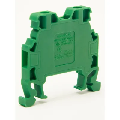 Клемма винтовая ONKA MRK 2,5S, 2,5 кв мм, зеленый 1010139