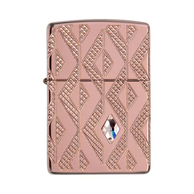 Зажигалка Zippo Armor Geometric с покрытием Rose Gold, 38x13x57 мм 49702