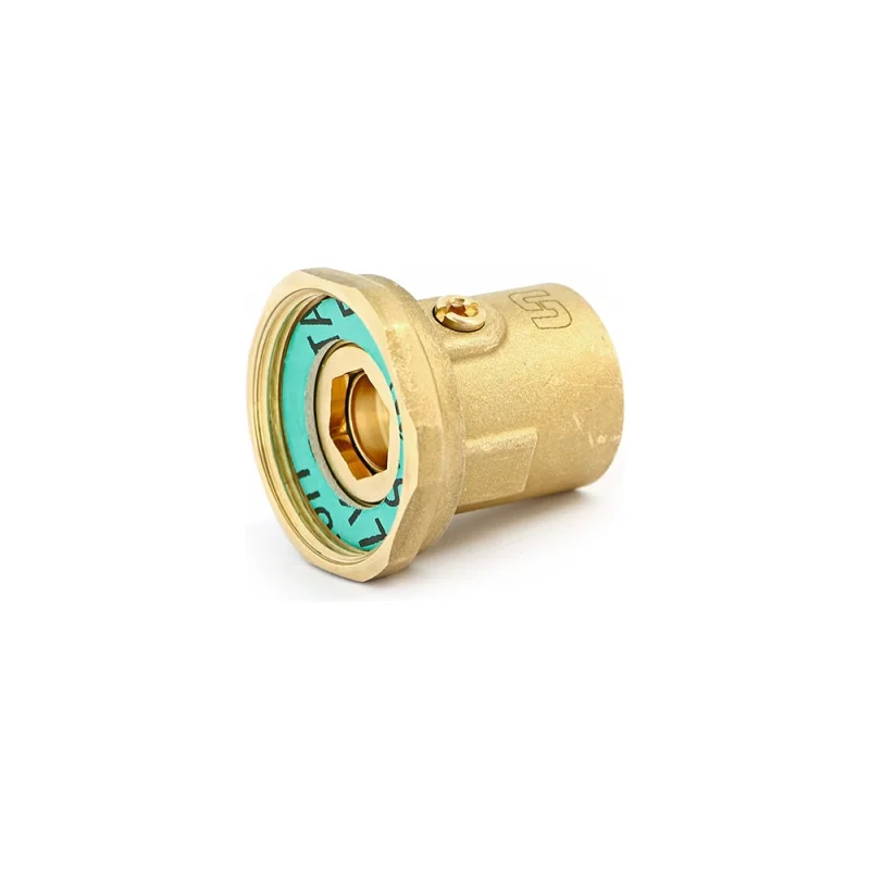 Соединение с накидной гайкой Uni-Fitt ВВ 1 1/2" х 1", со встроенным шаровым краном 627G6400