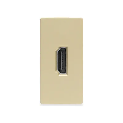 Розетка золотая, 1/2, HDMI, модуль, Vell 1379013
