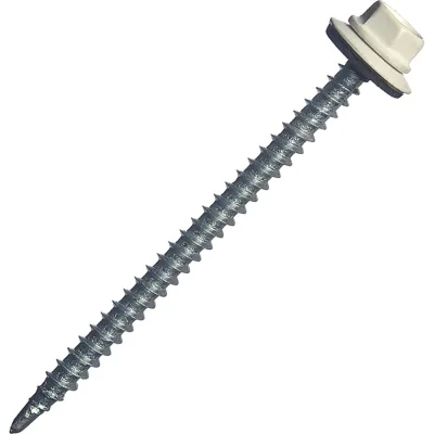 Кровельный саморез МЕТАЛЛСЕРВИС 4.8x70, RAL 9003, 100 шт. 1220585